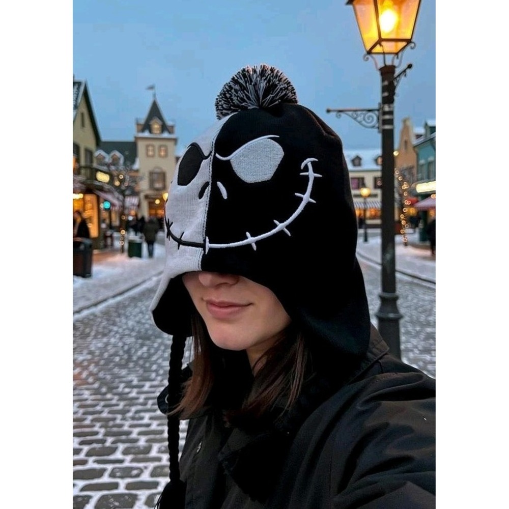 Jack Skellington Nightmare Before Christmas‎ Beanie Hat NWT